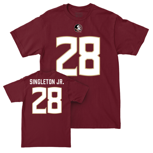 Garnet Football Shirsey Tee - Samuel Singleton Jr.  | #28