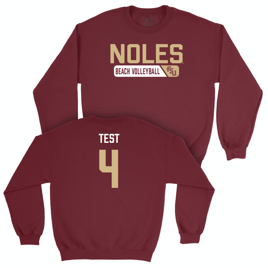 Florida State Women's Volleyball Garnet Staple Crew  - Rachel Test